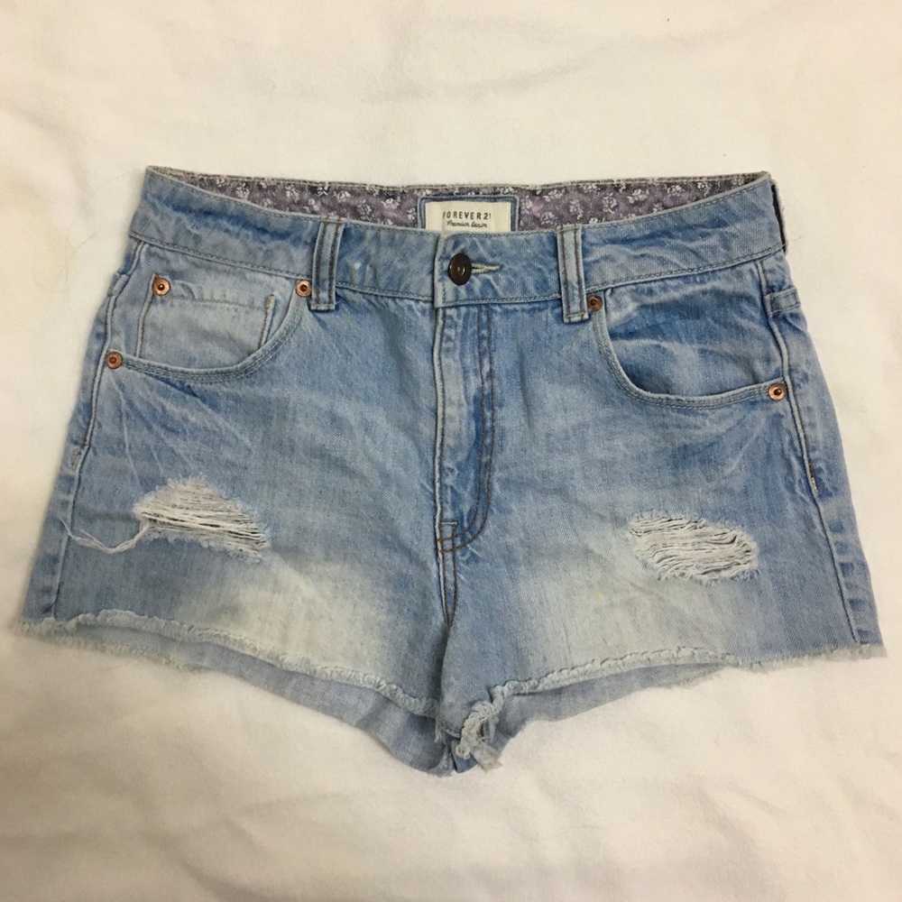 forever 21 denim shorts